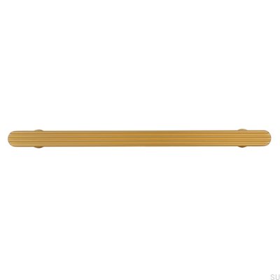 Oblong furniture handle 2587 160 Brushed Gold Metal