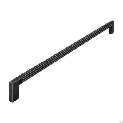 Oblong furniture handle 2591 320 Antique Iron