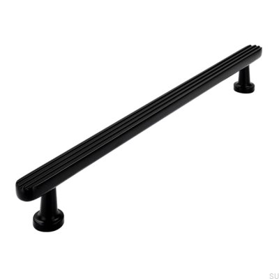 Oblong furniture handle 2587 192 Matt Black
