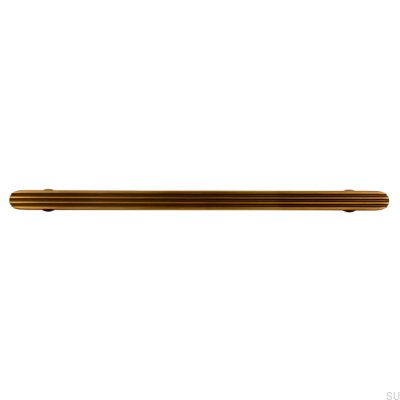 Oblong furniture handle 2587 192 Antique Gold Brushed