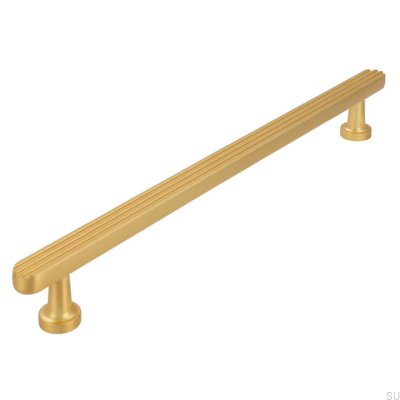 Oblong furniture handle 2587 192 Brushed Gold