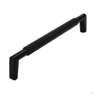 Oblong furniture handle 2593 160 Matt Black