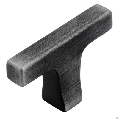 T-Bar 2562 48 Metal Black Brushed Furniture Knob