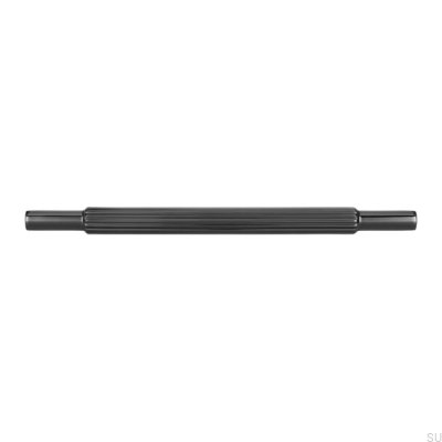 Oblong furniture handle 2593 160 Black Polished