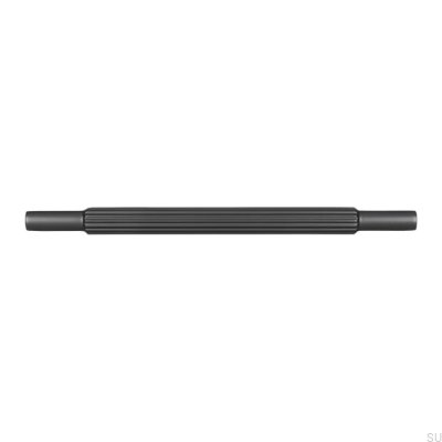 Oblong furniture handle 2593 160 Matte Black Chrome