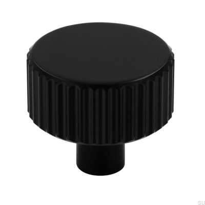 Furniture knob 2595 Matte Black Metal
