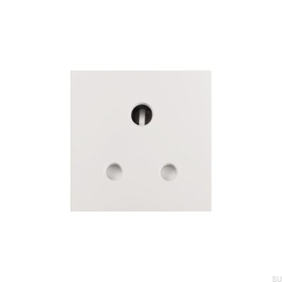 5 Amp UK Module English Euro Plate Plug White