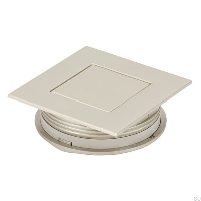 Recessed furniture handle 1031 48 Plastic Silver
