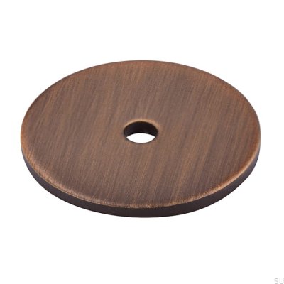 Knob pad 2490 30 Antique Gold Brushed