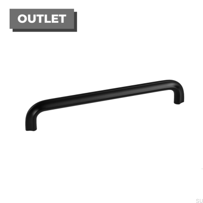 Lengthwise furniture handle Asi 192 Black aluminum