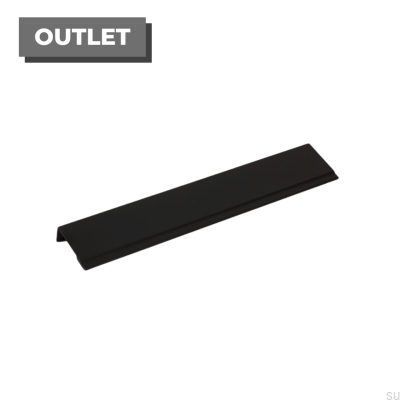 Furniture edge handle Stratt 192 Black aluminum