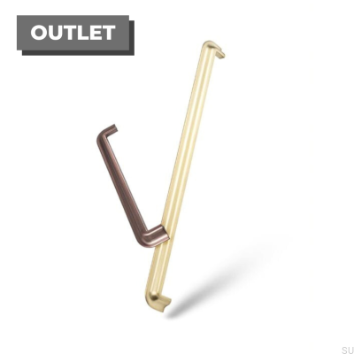 Nice 320 furniture handle. Brushed gold