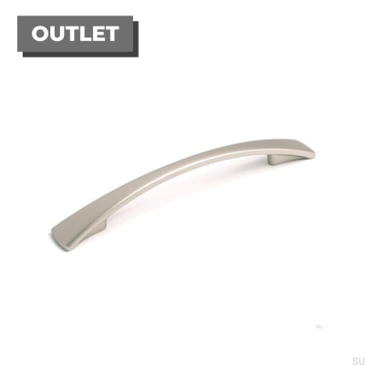 Elongated furniture handle 4317 128 Brushed nickel