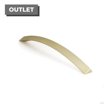 Smee 160 brushed gold oblong furniture handle