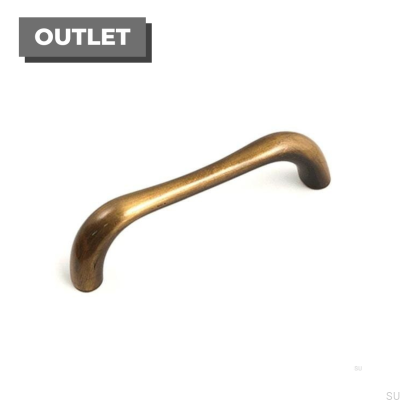 Oblong furniture handle 8478 Antique bronze
