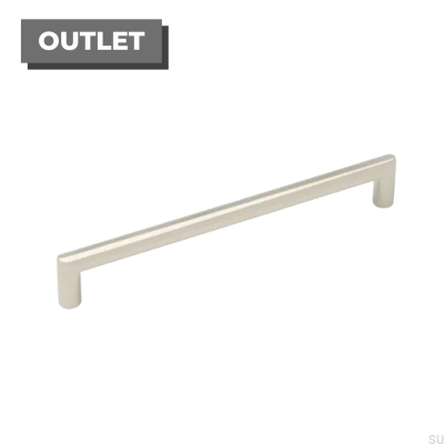 Elongated furniture handle 0140 192 Brushed nickel