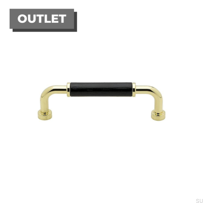 Long furniture handle Brohult 96 Polished brass