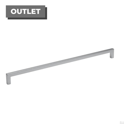 Oblong furniture handle 0143 320 Brushed aluminum