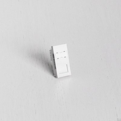 RJ45 CAT6 Jack Module for Euro Plate White British Standard