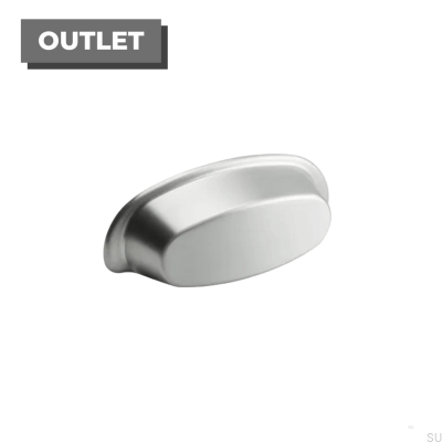 Pharma 64 Recessed Furniture Handle Silver Brushed