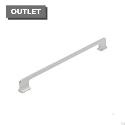 Lengthwise furniture handle Key 350 Silver Brushed