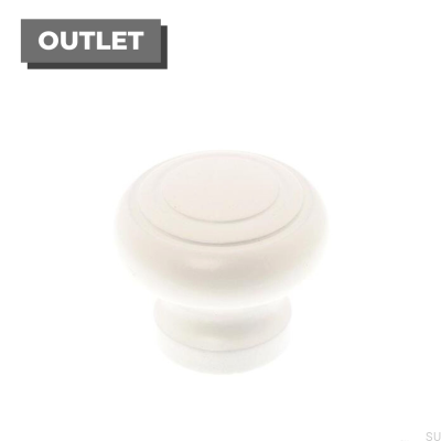 Furniture knob 9255 45 Wooden white