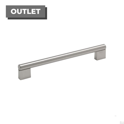 Oblong furniture handle 1030 192 Silver