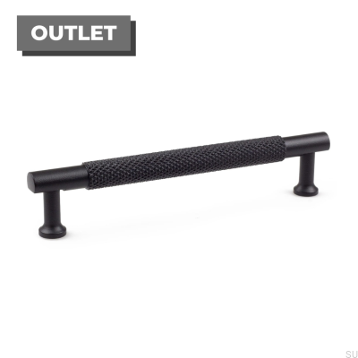 Oblong furniture handle Lexington 192 Brass Black (2 pieces)