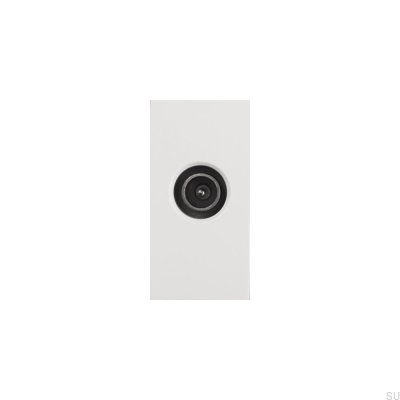 TV Socket Module for Euro Plate White British Standard