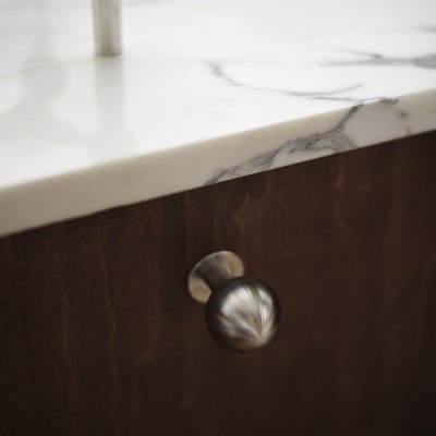 Marbelo 30 furniture knob, brushed stainless steel