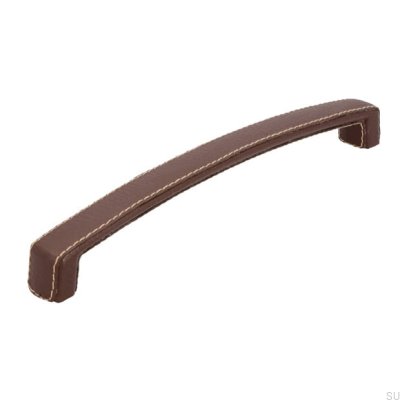 Longitudinal furniture handle SM8059I 224 Brown leather