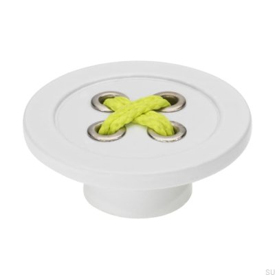 Furniture knob SM8257F 58 Plastic White