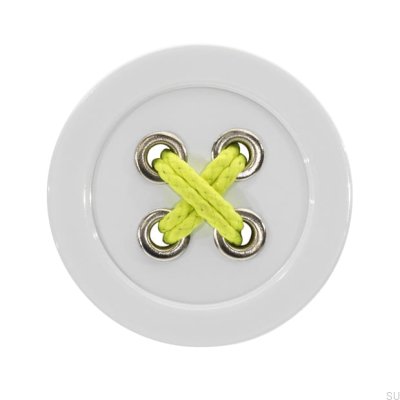 Furniture knob SM8257F 58 Plastic White