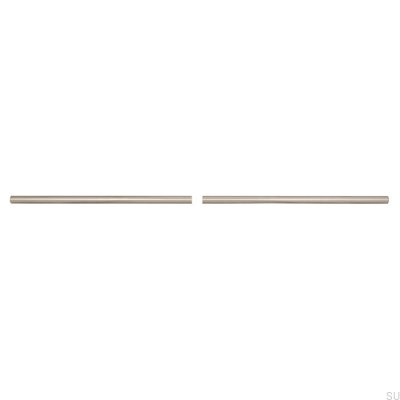 Oblong furniture handle 885 608 Polished stainless steel