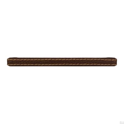 Longitudinal furniture handle SM8137I 128 Brown leather