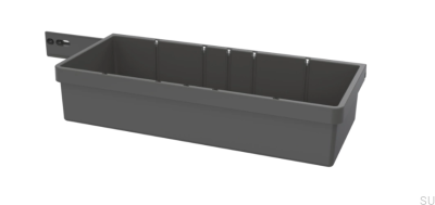 Tray for a cabinet for cleaning products