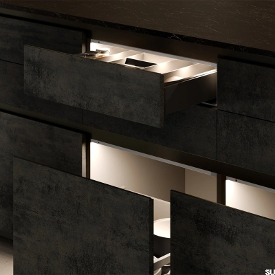 Baski 600 24V/7.2W 3000K Silver LED fixture