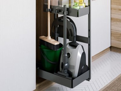 Deluxe Right cleaning cabinet, dark gray
