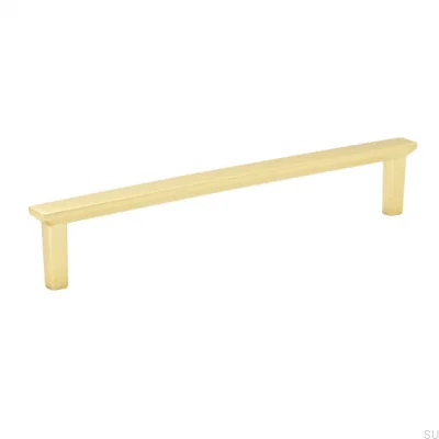Bror 160 Metal Brushed Gold Elongated Furniture Handle