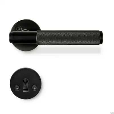 Door Handle Riff Black Matt Scandinavian System