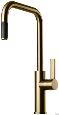 Kitchen faucet with pull-out spout ARM985, polished brass, unpainted