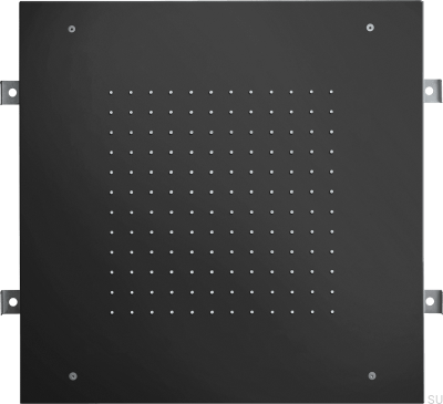 Square rain shower head 500 ZSOF095 Matte Black Brass