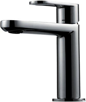 CA071 washbasin faucet, brass, black chrome