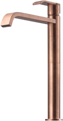 High washbasin tap VIC081 Brushed Copper, Unpainted