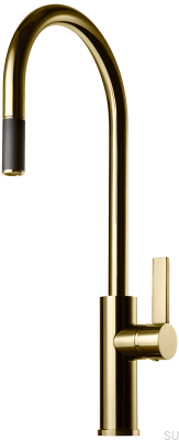 Kitchen faucet with pull-out spout ARM185 Honey Gold Brass