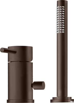 Bathtub faucet with shower head BI048, Brown Brass