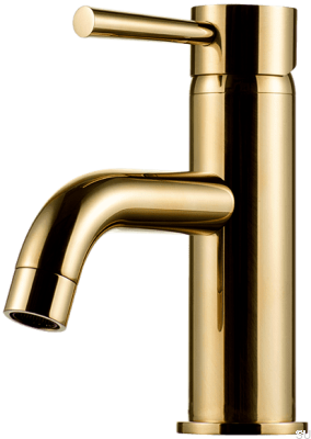 EVO071 washbasin tap, polished brass, unpainted
