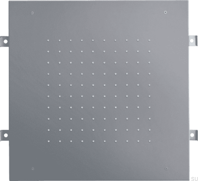 Square rain shower head 430 ZSOF094 Brass Gray Ascot