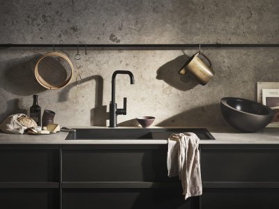 ARM980 kitchen faucet, brushed copper, unpainted