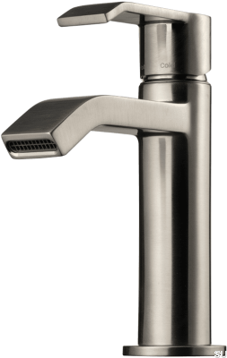 VIC071 washbasin faucet, brushed nickel brass